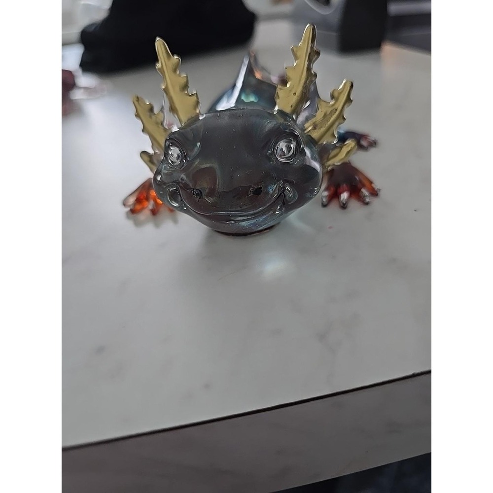 Handmade Resin Axolotl Red Blue Orange 708‎